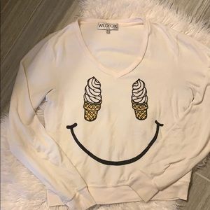 Wildfox v neck sweatshirt